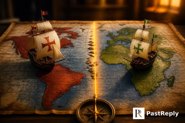 How did Spain and Portugal split?