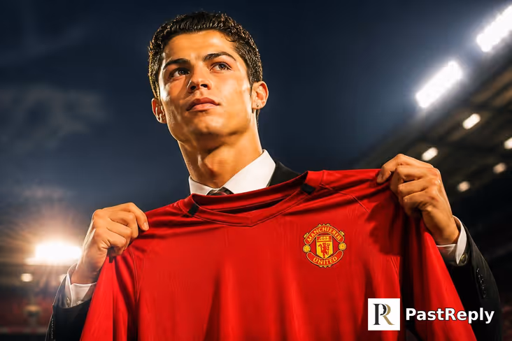 At what age did Ronaldo join Manchester United?