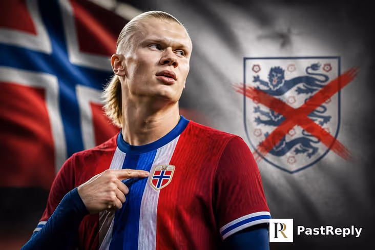 Why is Erling Haaland not playing for England?