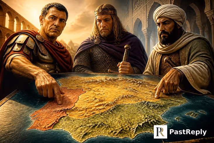 Who colonized Spain and Portugal?