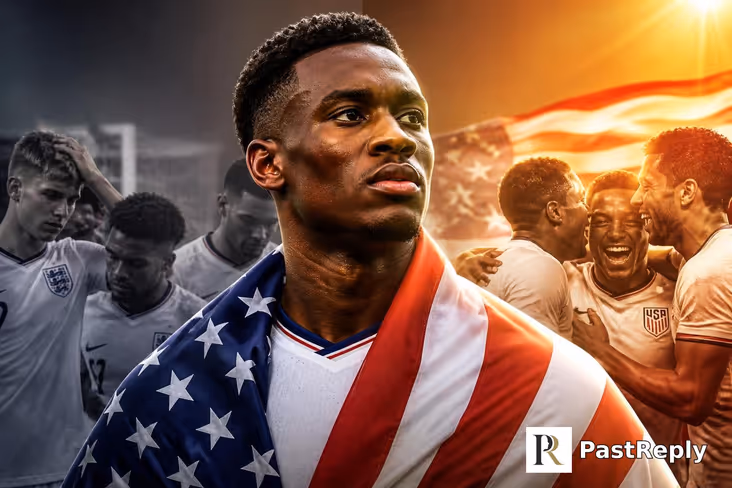 Why did Balogun choose to play for the USA?