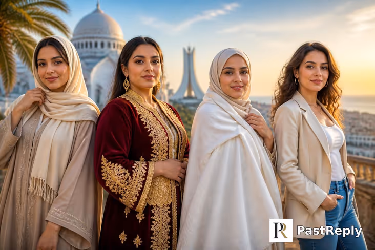 How do Algerian women dress?