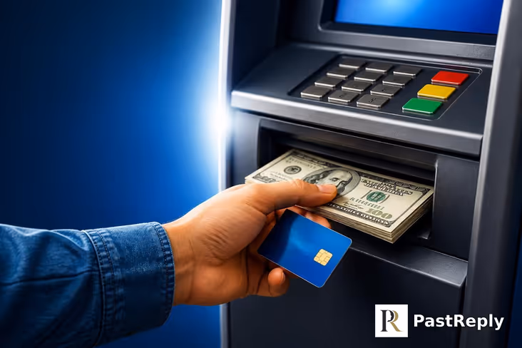 How do I withdraw money from an ATM?