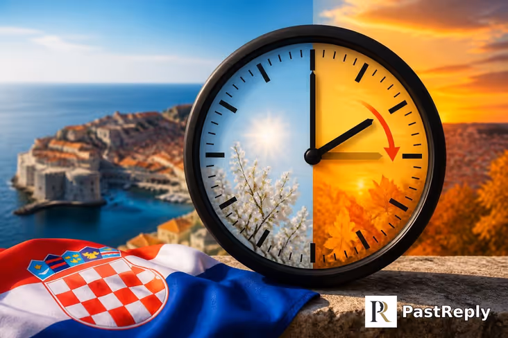 When does Croatia change time?