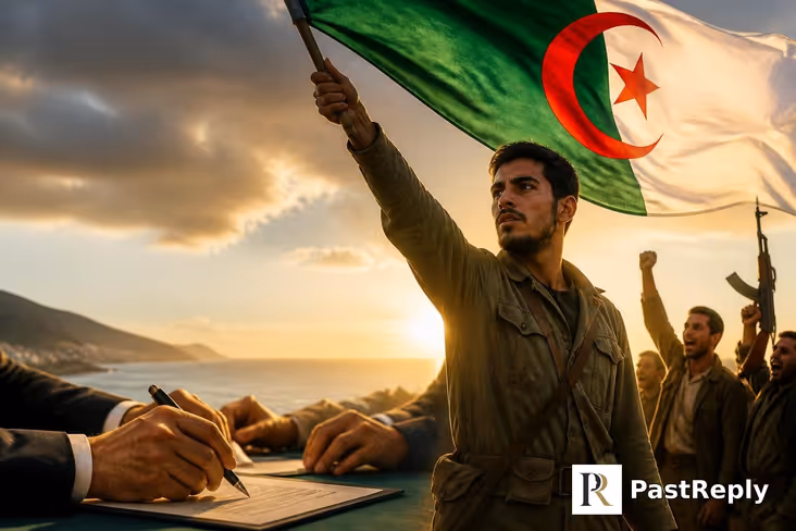 Who helped Algeria gain independence?