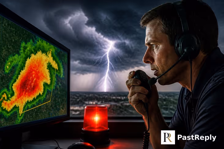 How are severe thunderstorm warnings issued?