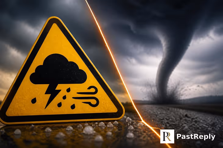 Can a severe thunderstorm warning cause a tornado?
