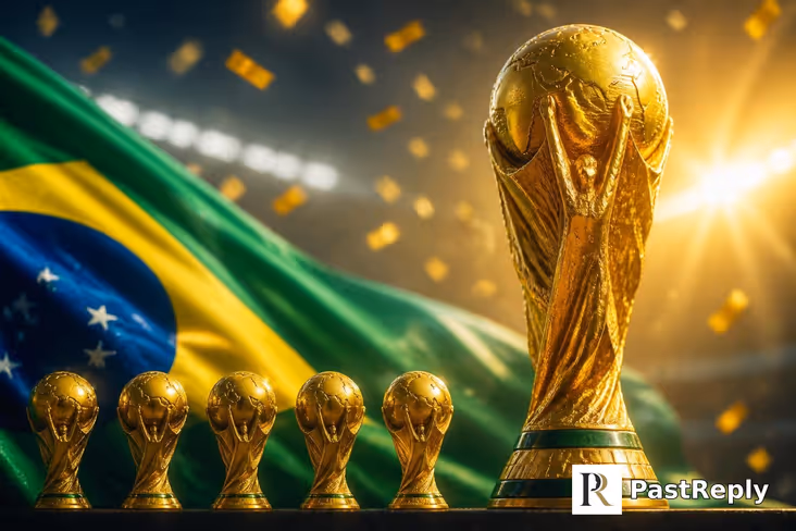 How many World Cups does Brazil have?