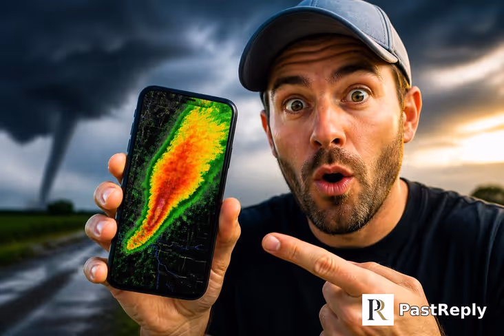 What weather radar does Ryan Hall use?