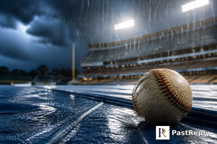 Why was the Dodgers game delayed?