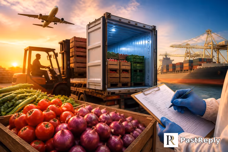How are vegetables exported from India?