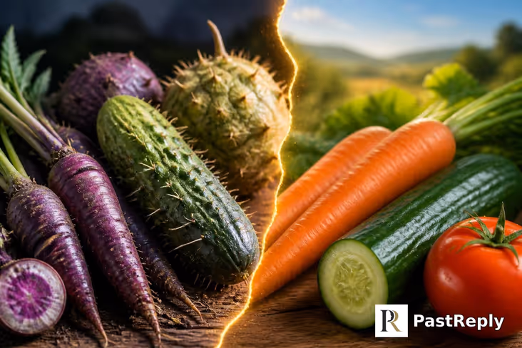 How did vegetables used to look?