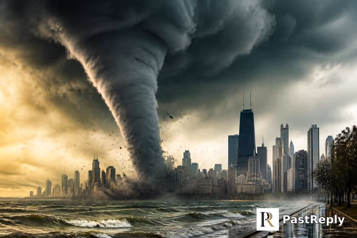 What tornado hit Chicago?