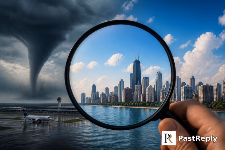 Where is the tornado in Chicago?