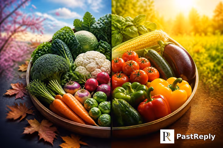 When are vegetables in season?