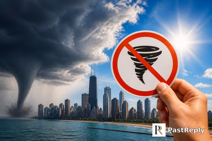 Is there a tornado in Chicago right now?