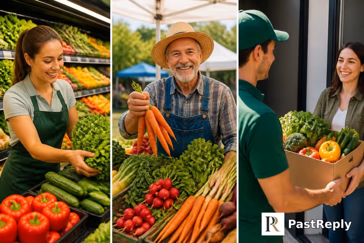 Who sells vegetables?