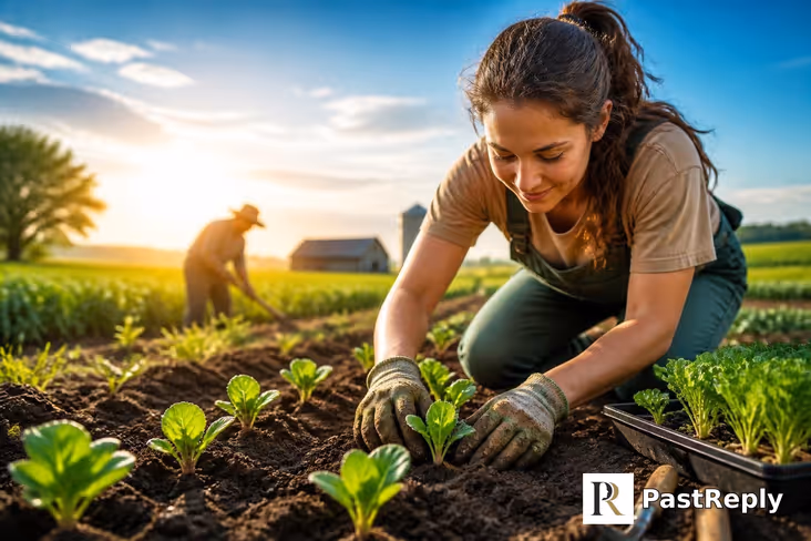 Who plants vegetables?