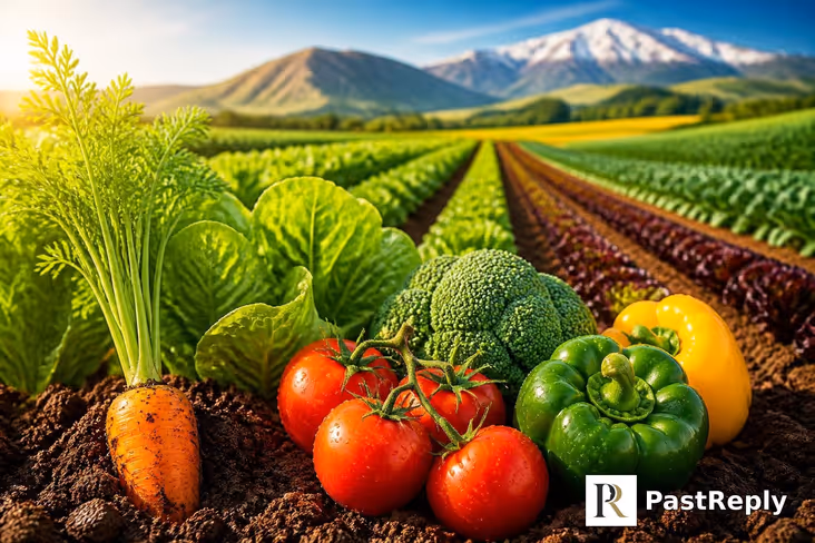 Where do vegetables grow?
