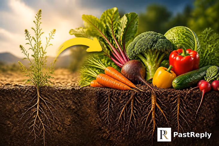 Where do vegetables come from?