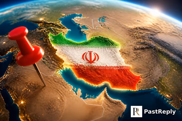 Where is Iran located on the world map?
