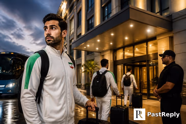 Where is the Iran team staying?