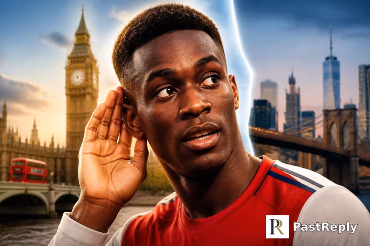 Does Balogun have an English accent?