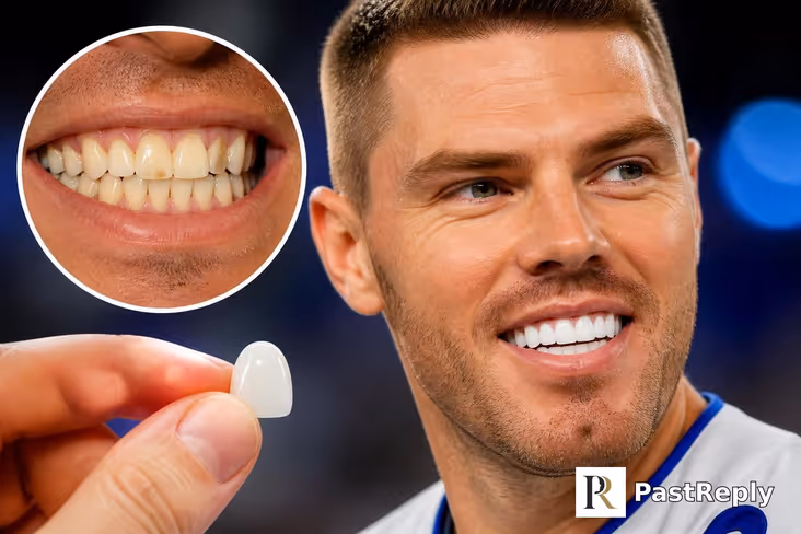 Does Freddie Freeman have fake teeth?
