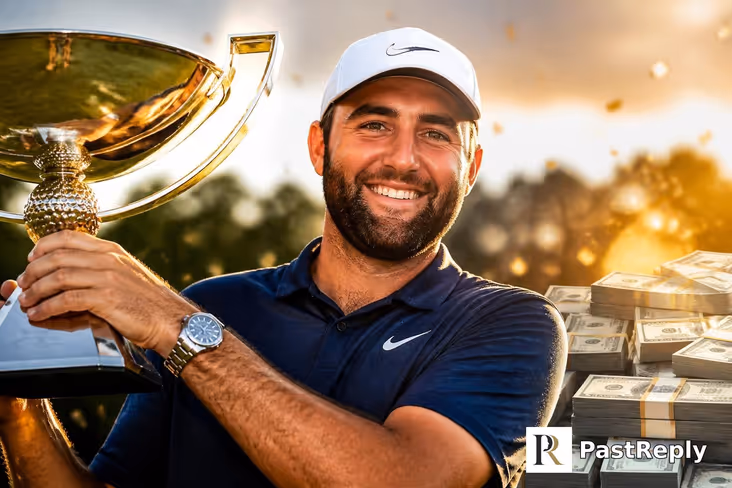 How much did Scottie Scheffler win at the Tour Championship?