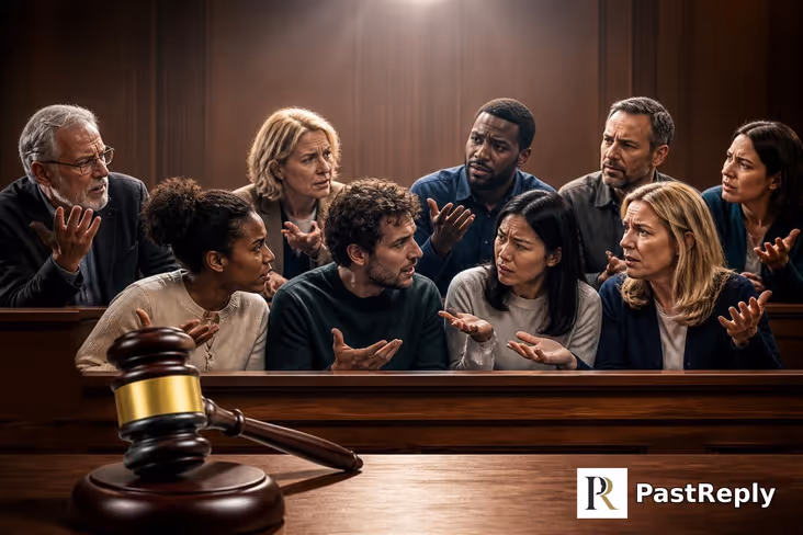 What is a deadlocked jury?