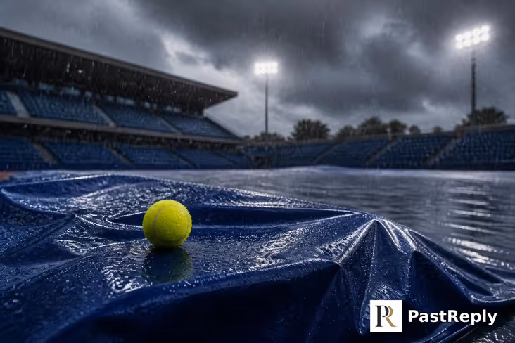 Why is the US Open suspended today?