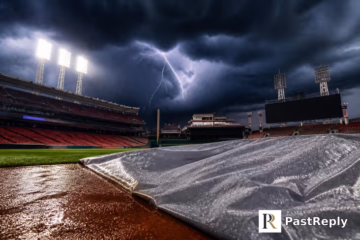 Why was the Brewers game delayed today?