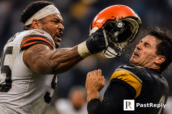 Why did Myles Garrett hit Mason Rudolph?