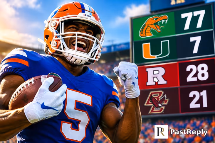 What are the NCAA football scores?