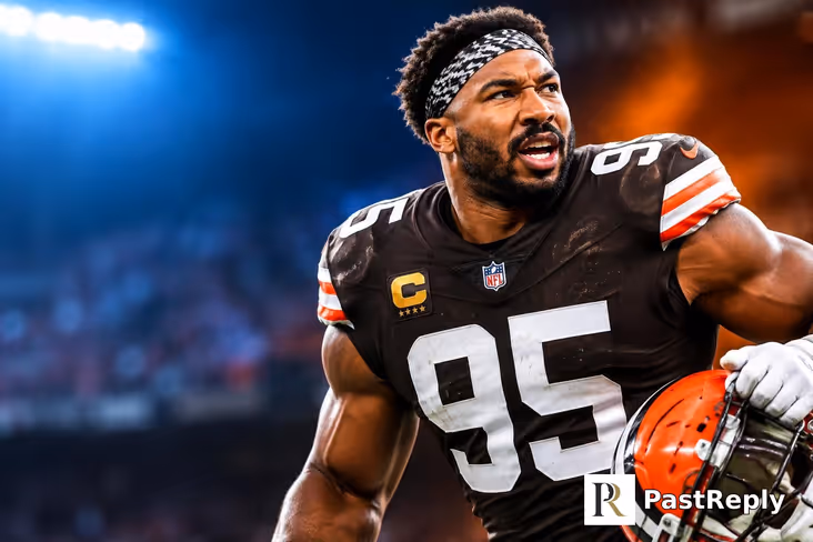 What is Myles Garrett's sack record?