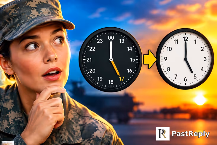 When is 17:00 in military time?