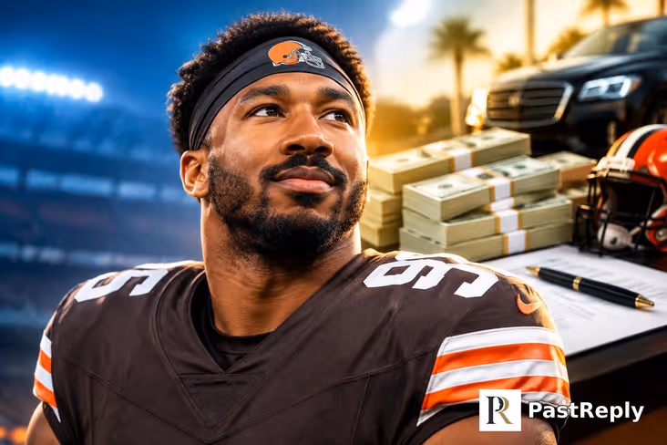 What is Myles Garrett's net worth?