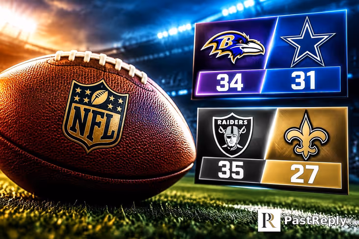 What are the NFL scores tonight?