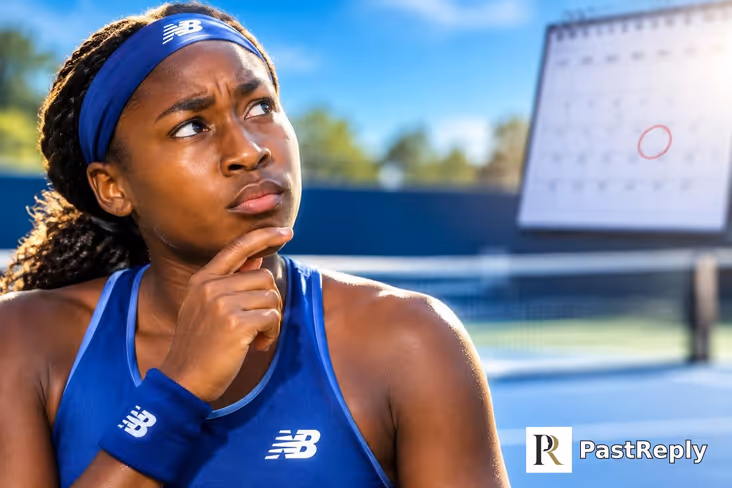 Does Coco Gauff play tennis today?