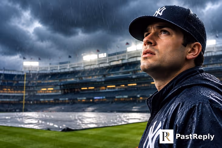 Why was the Yankees game delayed?