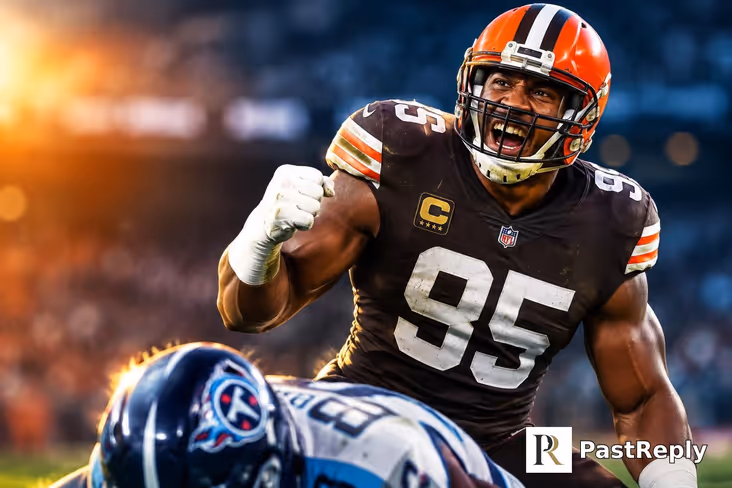 When did Myles Garrett break the sack record?