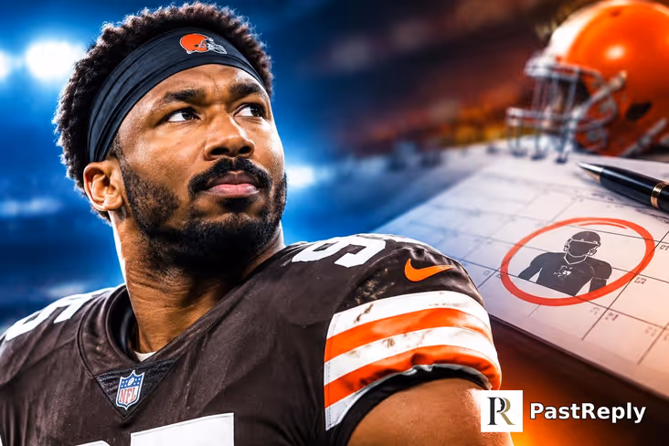 When is Myles Garrett a free agent?
