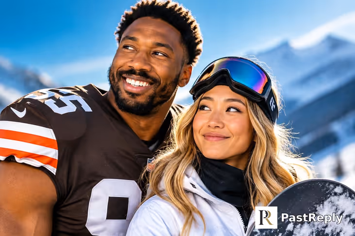 Who is Myles Garrett's girlfriend?